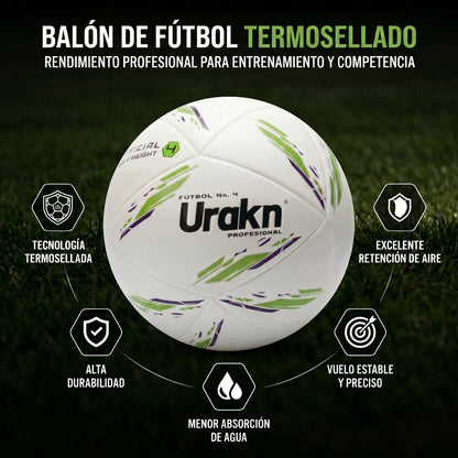 Balón Profesional de Fútbol - Urakn N°4 (niños 8 a 13 años)